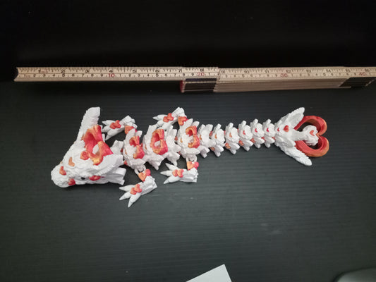 Cinderwing3D articulated large heart dragon with spinner