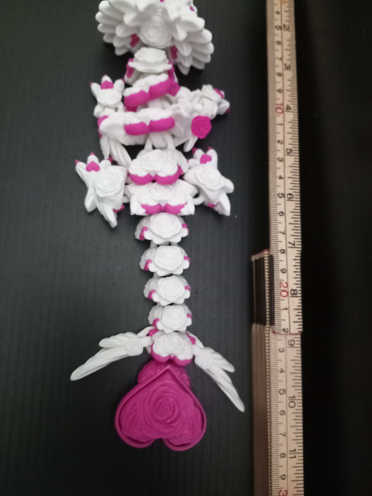 Cinderwing3D articulated rose dragon with clicker