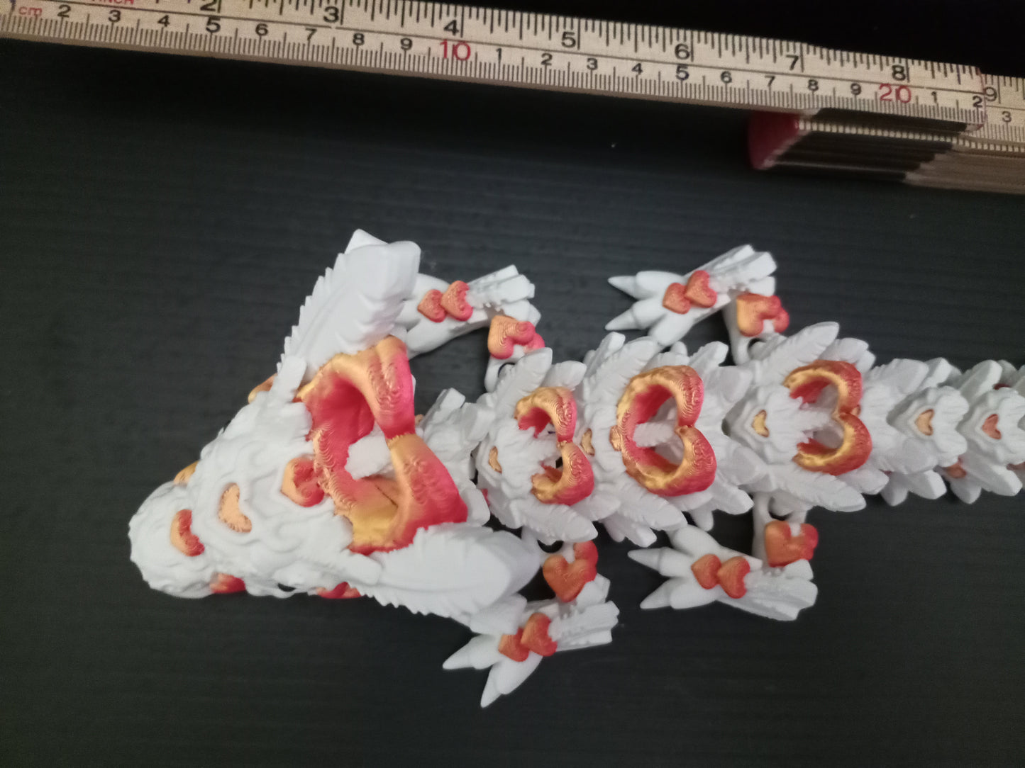 Cinderwing3D articulated large heart dragon with spinner