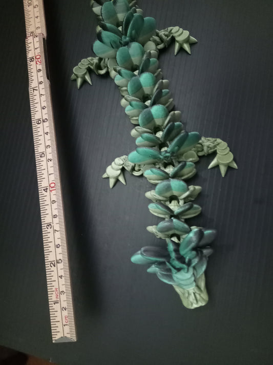 Cinderwing3D articulated clover dragon