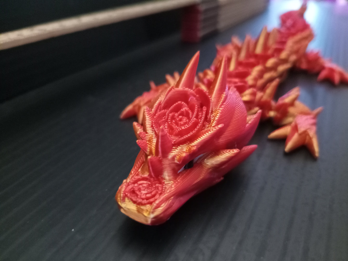 🐉 Rose Dragon – 3D Printed Fantasy Articulated Fidget Dragon